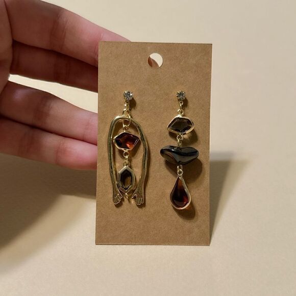 Crystal drop earrings N772 - Picture 2 of 5